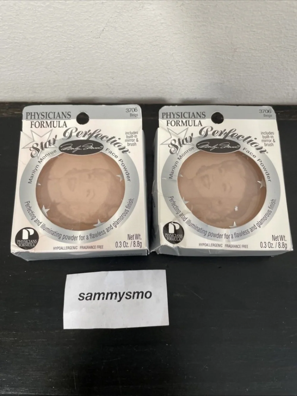 Physicians Formula Star Perfection Marilyn MONROE Pressed Powder 3706 Beige x2